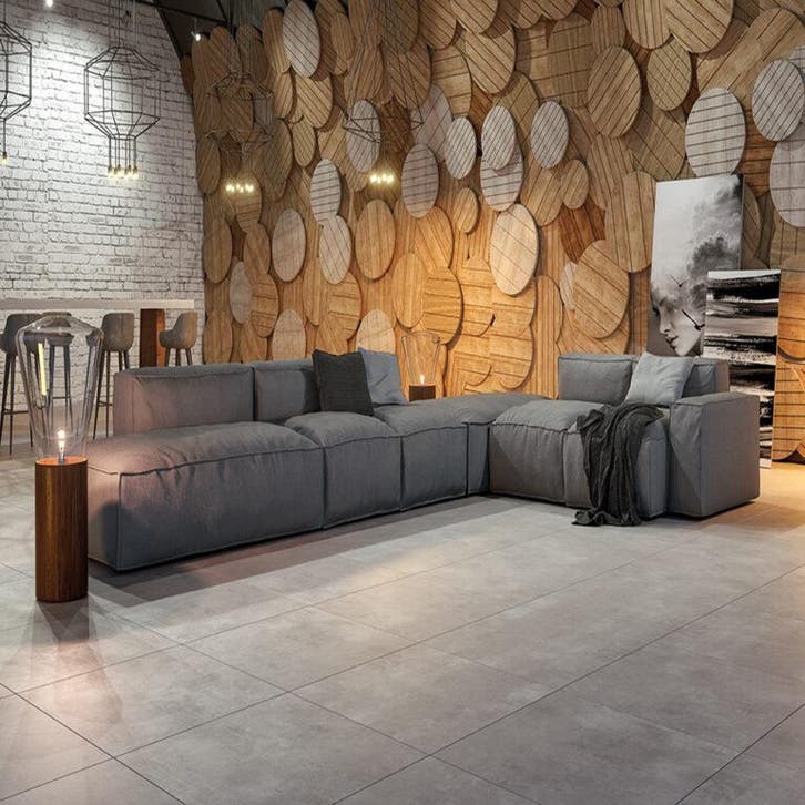 SuperPromo! Modern Look Grijze tegel - 60x60, Doe-het-zelf en Bouw, Tegels, Nieuw