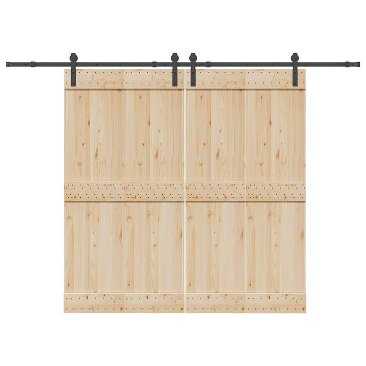 vidaXL Doos met onderdelen voor schuifdeur 305 cm staal, Bricolage & Construction, Serrurerie de bâtiment & Dispositif de fermeture