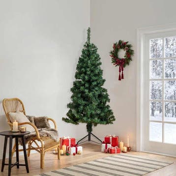 vidaXL Kunstkerstbomen PVC and steel Green, Verzenden, Nieuw