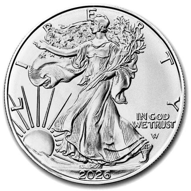 Verenigde Staten. 1 Dollar 10 x 2026 1 oz $1 USD American, Timbres & Monnaies, Métaux nobles & Lingots