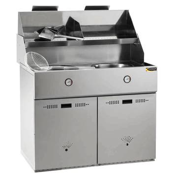 Friteuse | DÉFI | Aardgas | 18+18L | 30kW | Piëzo, Verzenden, Nieuw in verpakking