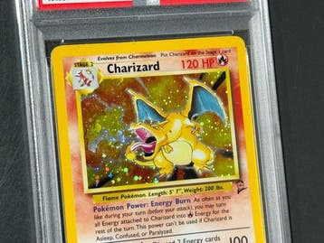 Pokémon Card - Charizard Base Set 2, EX, PSA 3 Holo