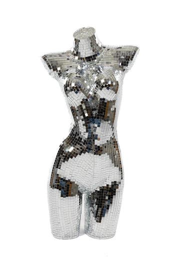 Paspop Vrouw Torso Spiegeltjes Zilver 88 cm Winkeldecoratie, Ophalen of Verzenden, Nieuw