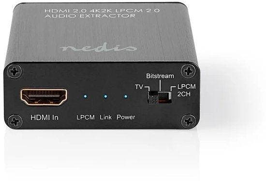 Nedis HDMI-Extractor - HDMI Input - HDMI Output / TosLink Fe, Maison & Meubles, Accessoires pour la Maison | Autre, Envoi
