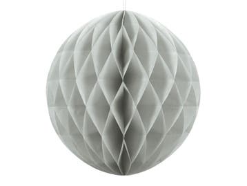 Honeycomb Bal Lichtgrijs 20cm, Verzenden