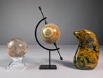 Jasper Freeform, Agate Sphere op standaard & Smoky Quartz, Collections, Minéraux & Fossiles