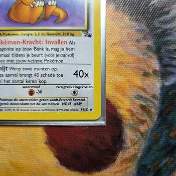 Pokémon - 1 Card - Dracolosse 19/62 Première édition - WOTC, Hobby & Loisirs créatifs, Jeux de cartes à collectionner | Pokémon