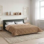 vidaXL Winter Duvet Taupe 220 x 260 cm Microvezel en Teddy, Verzenden