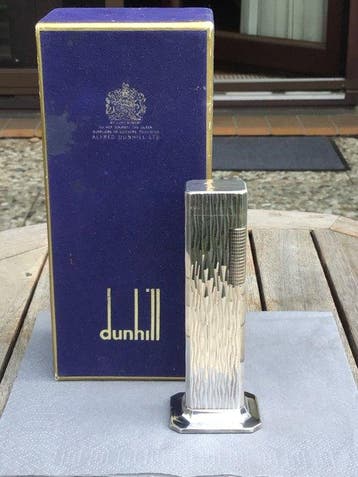 Dunhill - Briquet de table - Plaqué argent