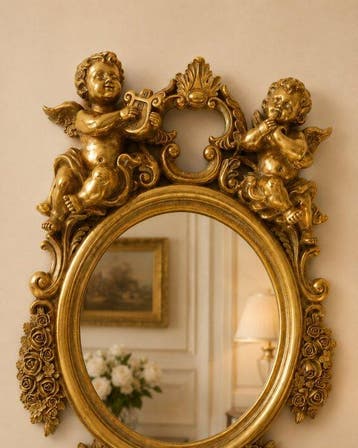 Miroir mural - Verre, Résine