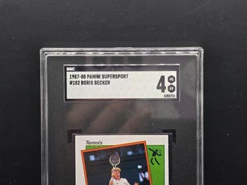 1987/88 Panini Supersport Boris Becker - SGC 4 - 1 Graded, Nieuw