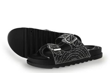 Studio London Slippers in maat 41 Zwart, Kleding | Dames, Slippers, Verzenden, Zo goed als nieuw, Studio London