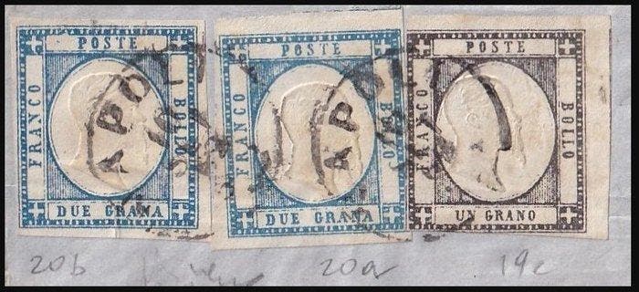 Italiaanse oude staten - Napels - 1862 driekleur uit Napels, Postzegels en Munten, Postzegels | Europa | Italië
