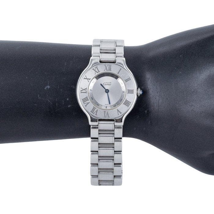 Cartier - Must de Cartier 21 - Zonder minimumprijs -, Handtassen en Accessoires, Horloges | Heren