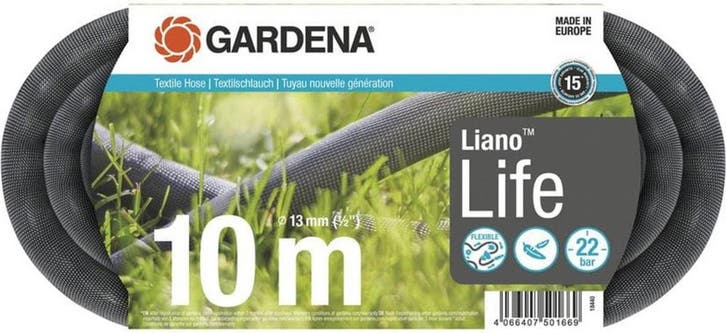 GARDENA Textielslang Liano™ Life 10m — zo goed als nieuw, Tuin en Terras, Overige Tuin en Terras, Verzenden