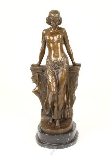 Sculpture, Beautiful Large Art Deco Bronze Sculpture –, Antiquités & Art