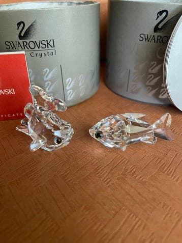 Swarovski - Figurine - Set Goudvis en Karper - Boxed (2) -