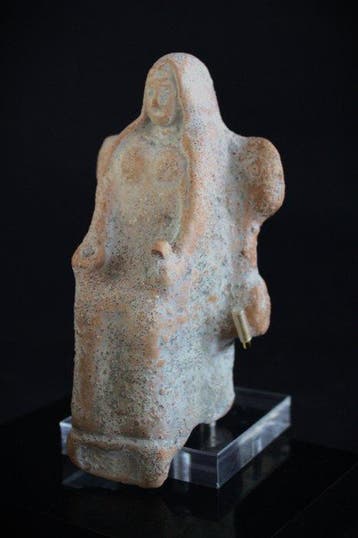 Oud-Grieks, Archaïsche Periode Terracotta Votief beeldje,