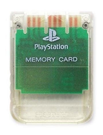 Sony PS1 1MB Memory Card Crystal (PS1 Accessoires), Consoles de jeu & Jeux vidéo, Consoles de jeu | Sony PlayStation 1, Ophalen of Verzenden