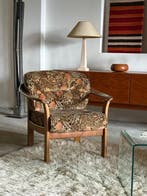 Wilhelm Knoll - Fauteuil - Kersenhout, Fluweel - twee