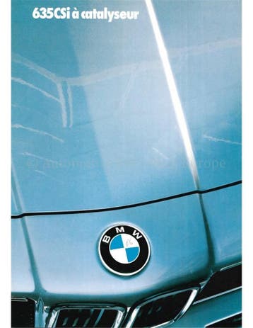 1986 BMW 6 SERIE BROCHURE DUITS, Nieuw