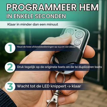 Set van 3 Universele Afstandsbedieningen, Vaste Code, Fre..., Ophalen of Verzenden, Nieuw