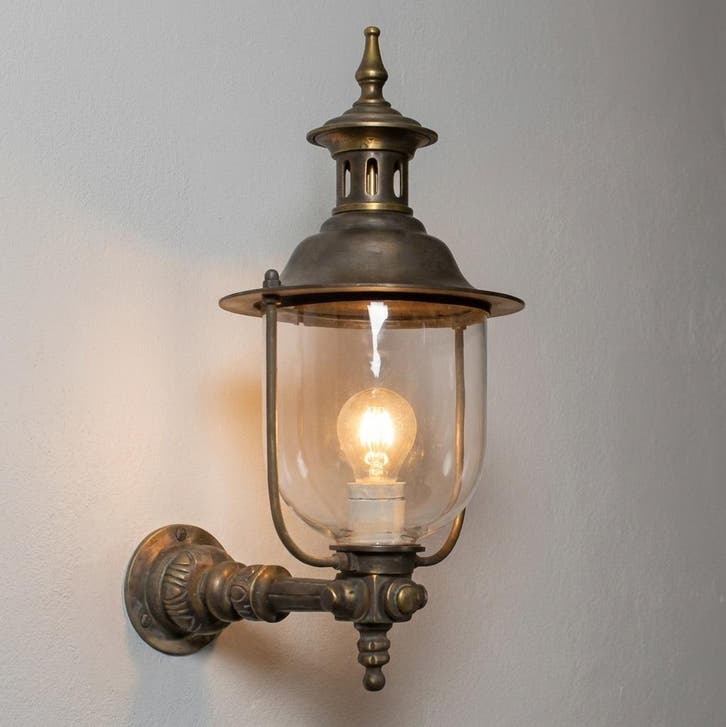 Buitenverlichting brons-koper Bronzen Buitenlamp Lindau Staa, Tuin en Terras, Buitenverlichting, Verzenden