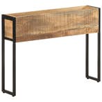 vidaXL Plantenbak 90x20x68 cm ruw mangohout, Tuin en Terras, Verzenden, Nieuw