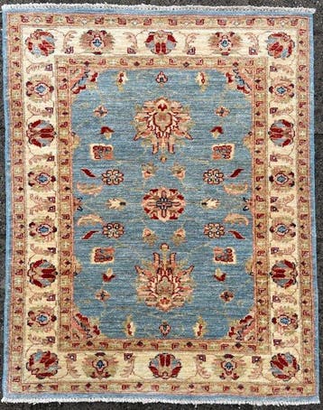Afghan Feraghan Ziegler - ( unused ) handgeknoopt - wol -, Nieuw
