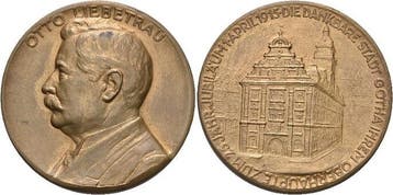 Bronzeguss-medaille 1915 Sachsen-gotha, Stadt, Verzenden