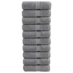 vidaXL Premium washandjes SOLUND 10 stuks grijs 30x30 cm 600, Verzenden