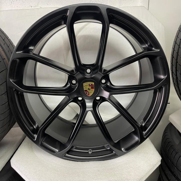 Porsche Cayenne E3 ORIGINELE 22 SportDesign GTS met banden, Auto-onderdelen, Banden en Velgen, Overige maten, 315 mm, Personenwagen