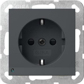 Gira Système 55 Prise Schuko De Sécurité Led Anthracite -, Verzenden