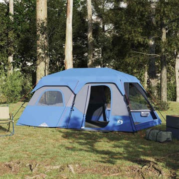 vidaXL Gezinstent 9-persoons waterdicht snelontgrendeling, Caravanes & Camping, Verzenden