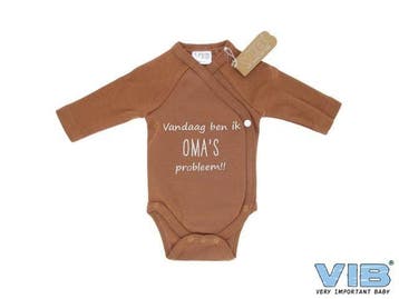 VIB Romper Vandaag ben ik OMAs probleem!! Chocolate, Ophalen of Verzenden, Nieuw