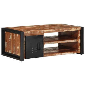 vidaXL Salontafel 90x50x36 cm massief gerecycled hout, Verzenden