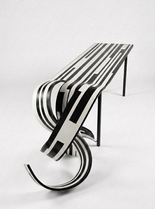 WAGENSCHLAG - Tafel - THE CONTINUUM CONSOLE - Carbon, Staal,, Antiquités & Art, Art | Objets design