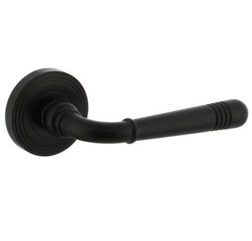 Intersteel deurkruk Helena op rozet ø54x9mm zwart, Doe-het-zelf en Bouw, Hang- en Sluitwerk, Ophalen of Verzenden