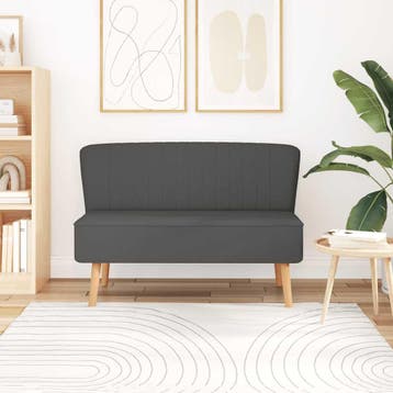 vidaXL bank / zetel 117x55,5x77 cm stof donkergrijs, Verzenden, Nieuw