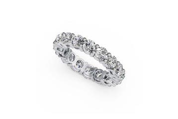 Bague déternité - 14 carats Or blanc - 4.15ct. tw. Diamant, Bijoux, Sacs & Beauté