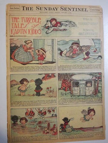 The Turrble tales of Kaptin Kiddo - 18 Krantenpaginas en, Boeken, Nieuw