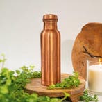 Puur koperen fles flower of life zijde finish zonder, Ophalen of Verzenden, Nieuw