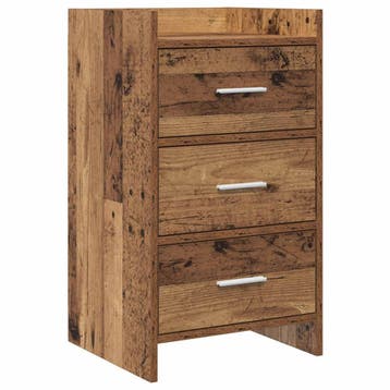 vidaXL Nachttafels Oud hout 40 x 36 x 70 cm Bewerkt hout, Verzenden, Nieuw