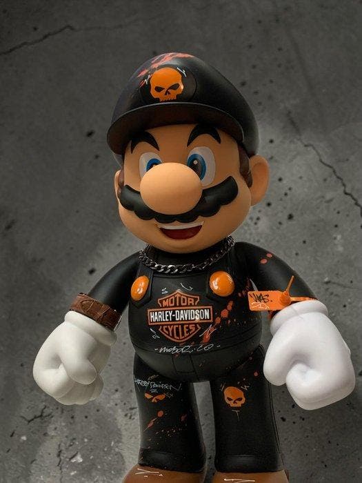 WASE - Speelgoed figuur FIGURINE SUPER MARIO HARLEY DAVIDSON, Antiek en Kunst, Kunst | Designobjecten