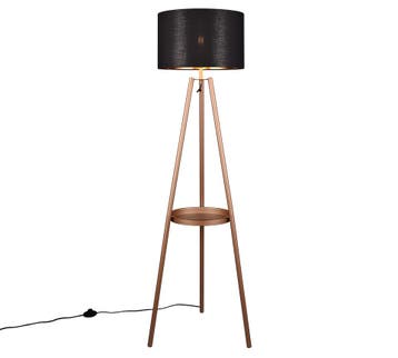 Trio COLETTE vloerlamp | E27 Fitting | koffie met zwart met, Verzenden