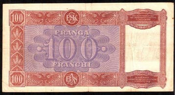 Italië. 100 Franga 1940 - Pick 8 (Zonder minimumprijs), Timbres & Monnaies