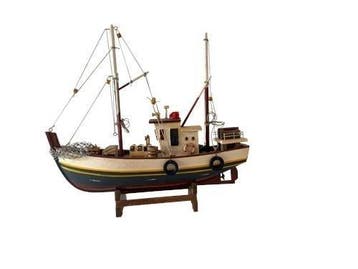 Modelschip - Kutter - Wattenschiff  Höhe 28cm - Länge 29cm