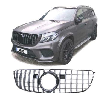 Calandre Pour Mercedes Gls X166 15-19 Noir Chromé, Verzenden, Nieuw