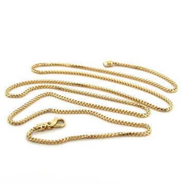 Vieri - Collier - Solid Link Chain - 18 carats Or jaune, Bijoux, Sacs & Beauté, Colliers