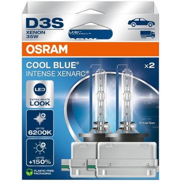 Osram D3S Cool Blue Intense Xenarc +150% NextGen Xenonlampen, Verzenden